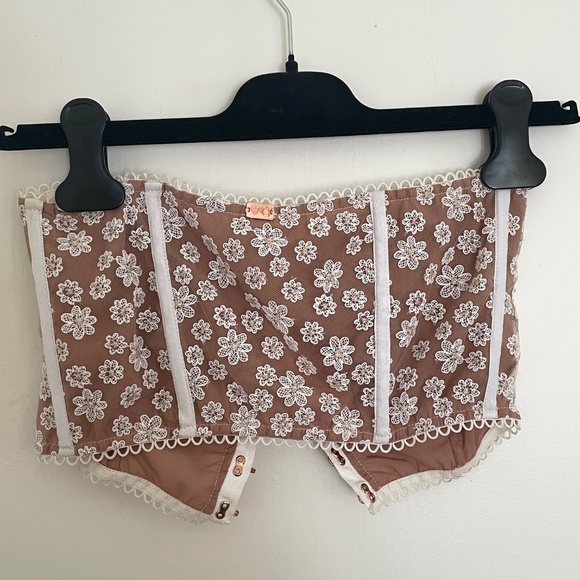 For Love and Lemons Lace Corset Tube Top - Picture 5 of 8